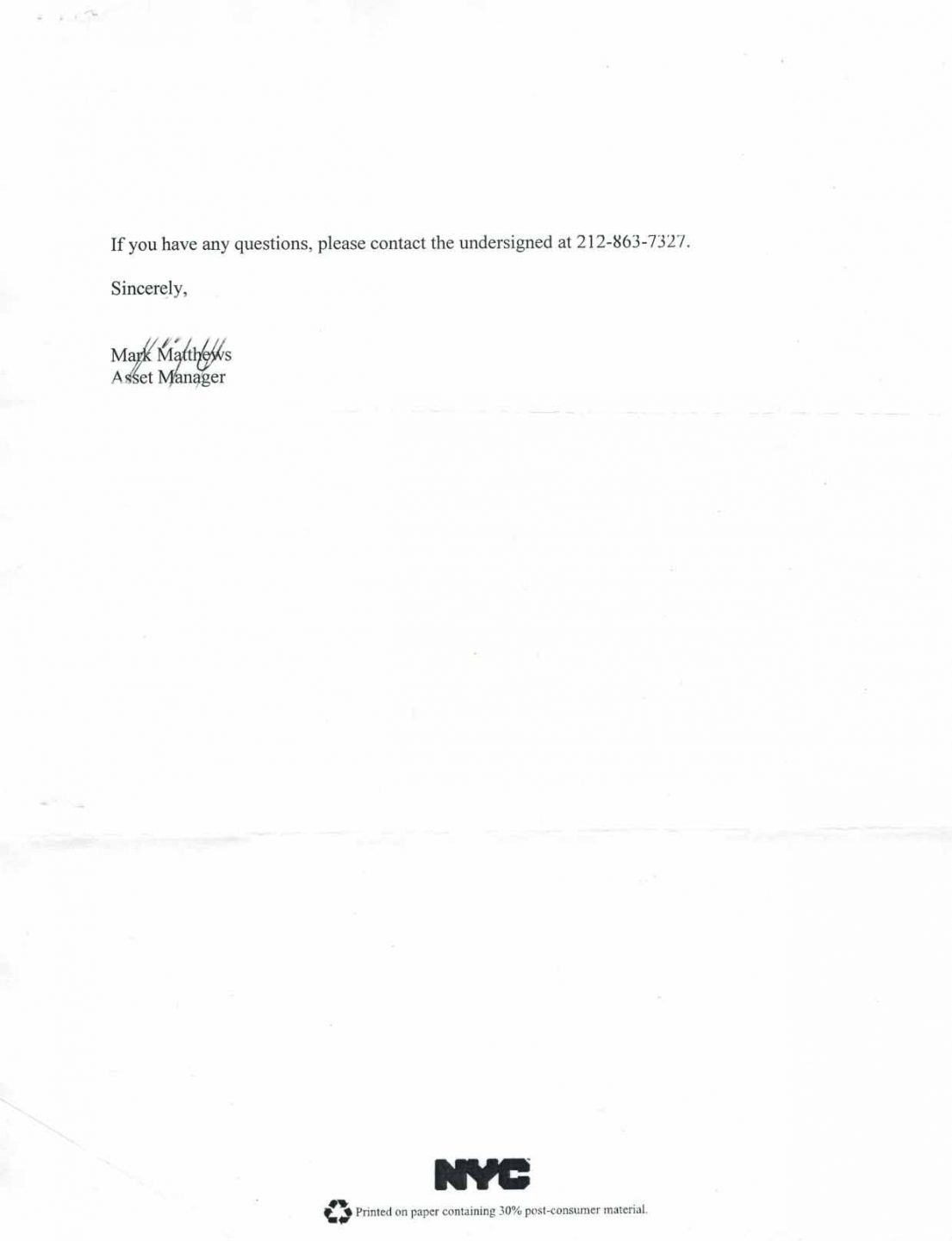 Observations on the Proposed Regulatory Agreement by HPD for the